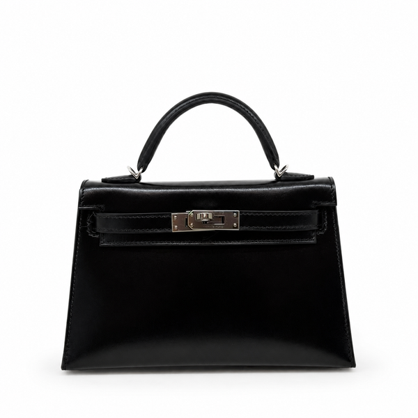 Mini Kelly II 20 Noir Box PHW, 2024
