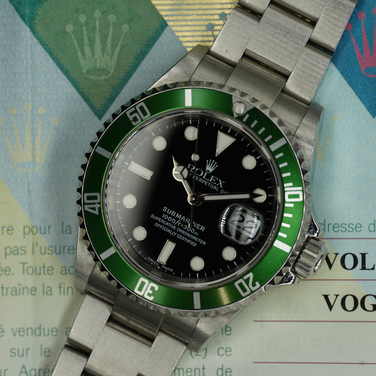 Rolex Submariner “Kermit” – Ref. 16610LV (2005) — 3