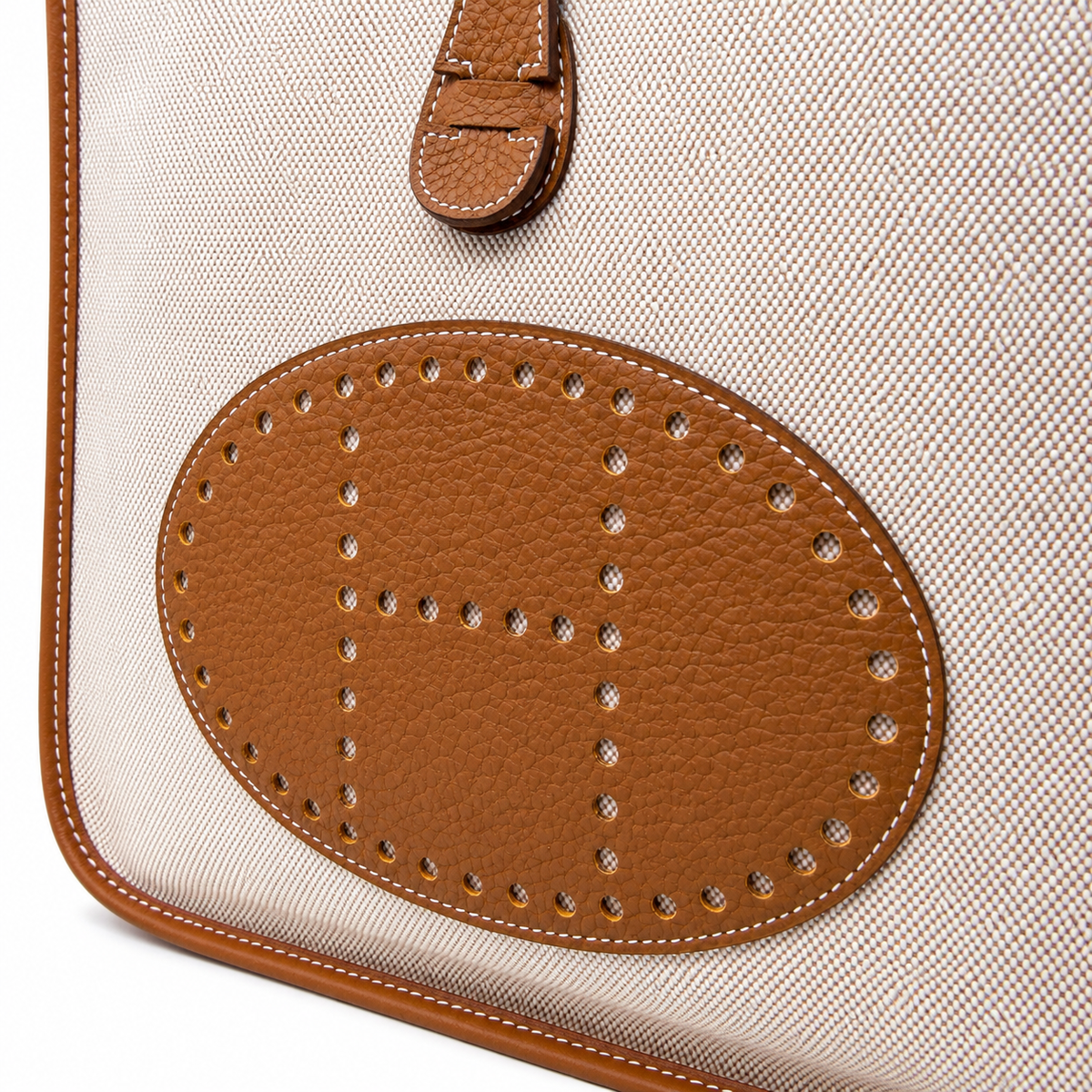 EVELYNE 28 BAG IN CANVAS AND TAURILLON CLEMENCE — 7