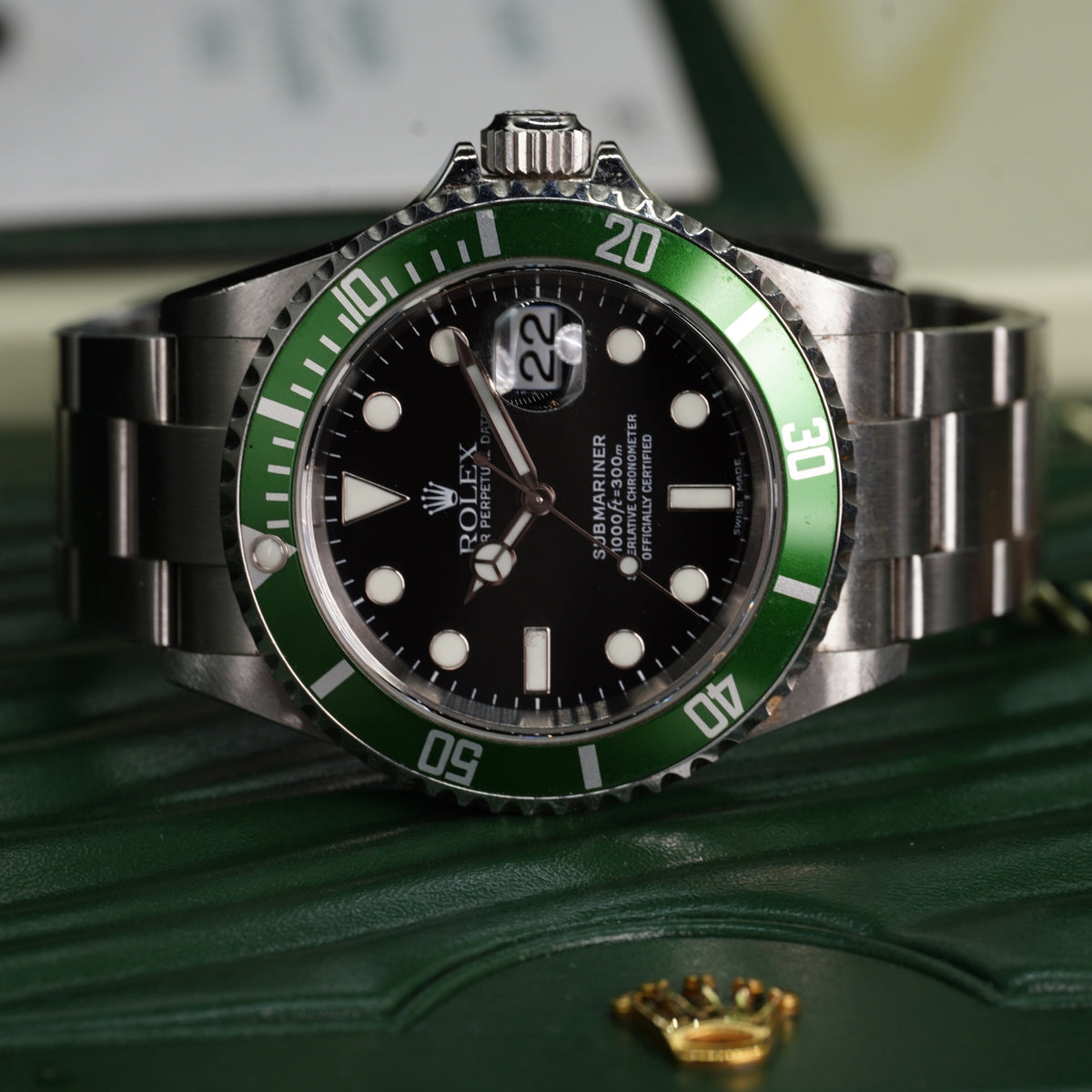 Rolex Submariner “Kermit” – Ref. 16610LV (2005) — 7