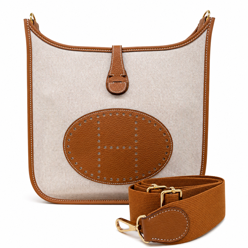 EVELYNE 28 BAG IN CANVAS AND TAURILLON CLEMENCE