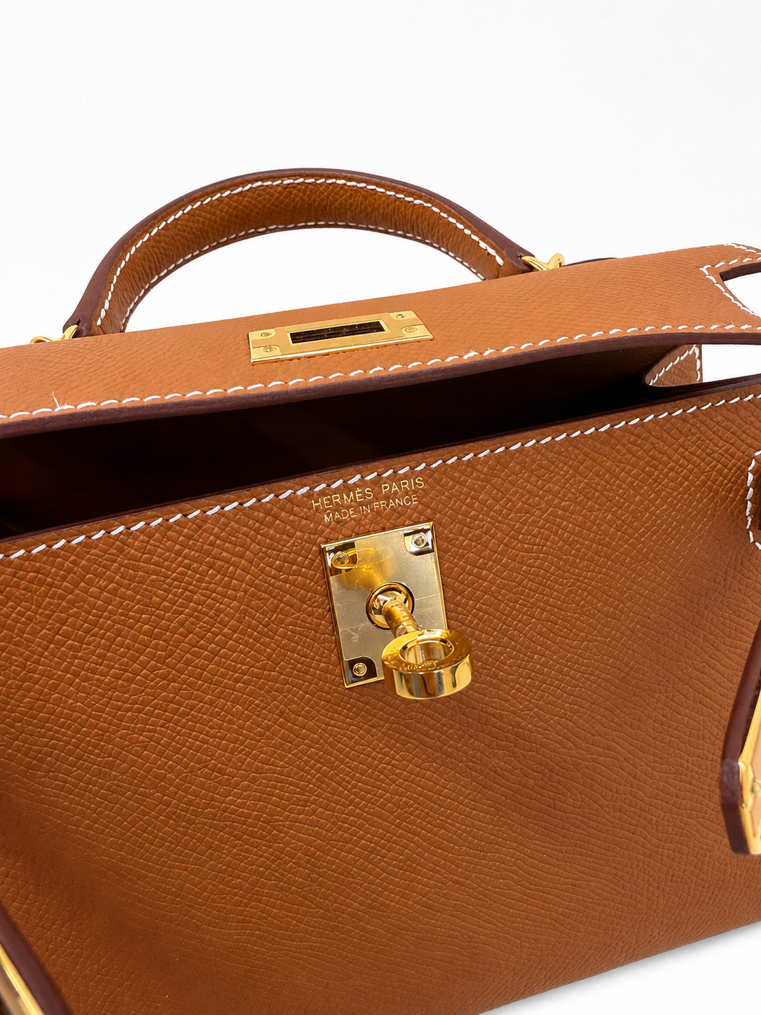 Hermès Kelly 20 Desordre Sellier Craie — Epsom, Gold, 2023 — 2