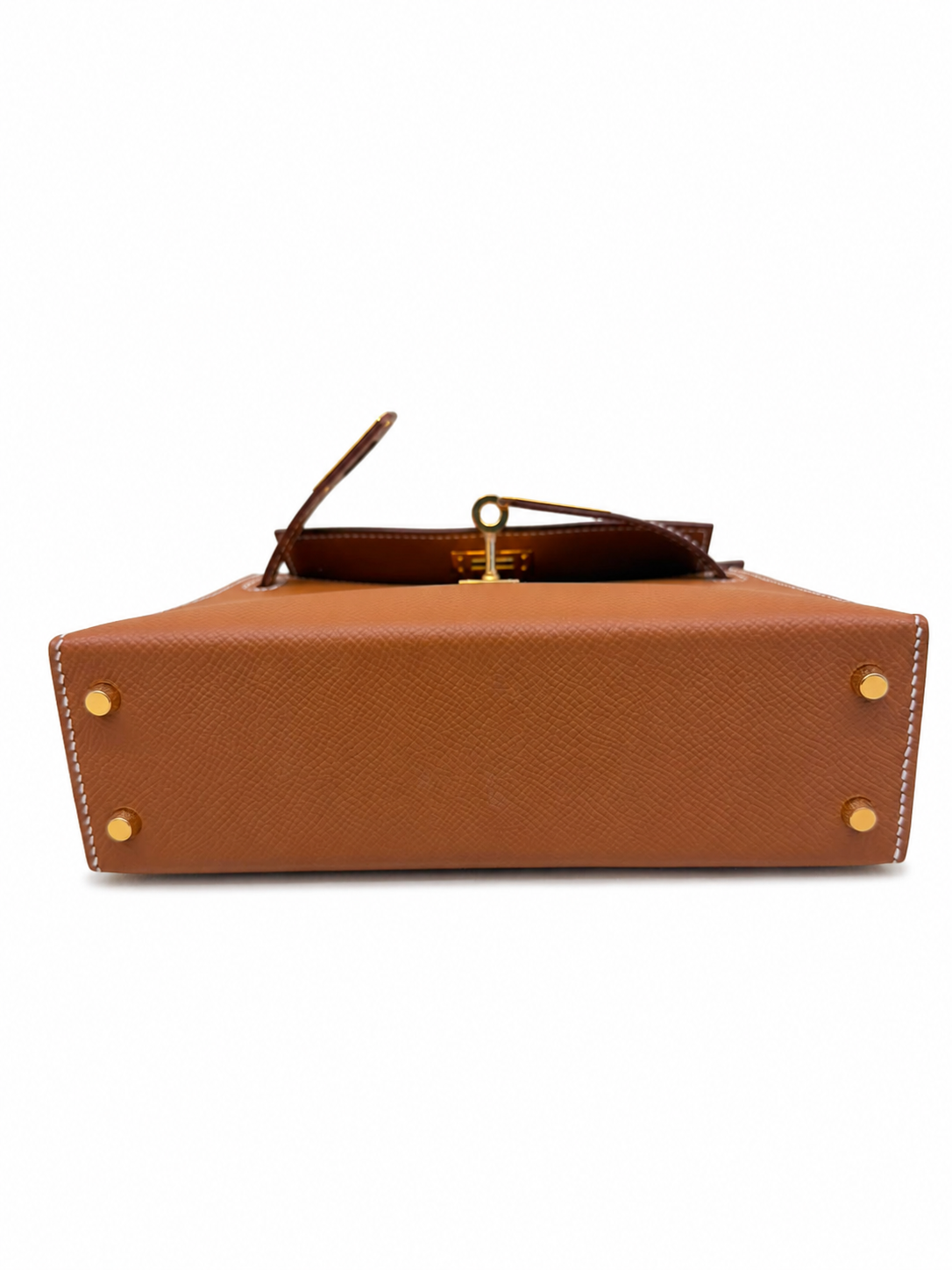 Hermès Kelly 20 Desordre Sellier Craie — Epsom, Gold, 2023 — 7