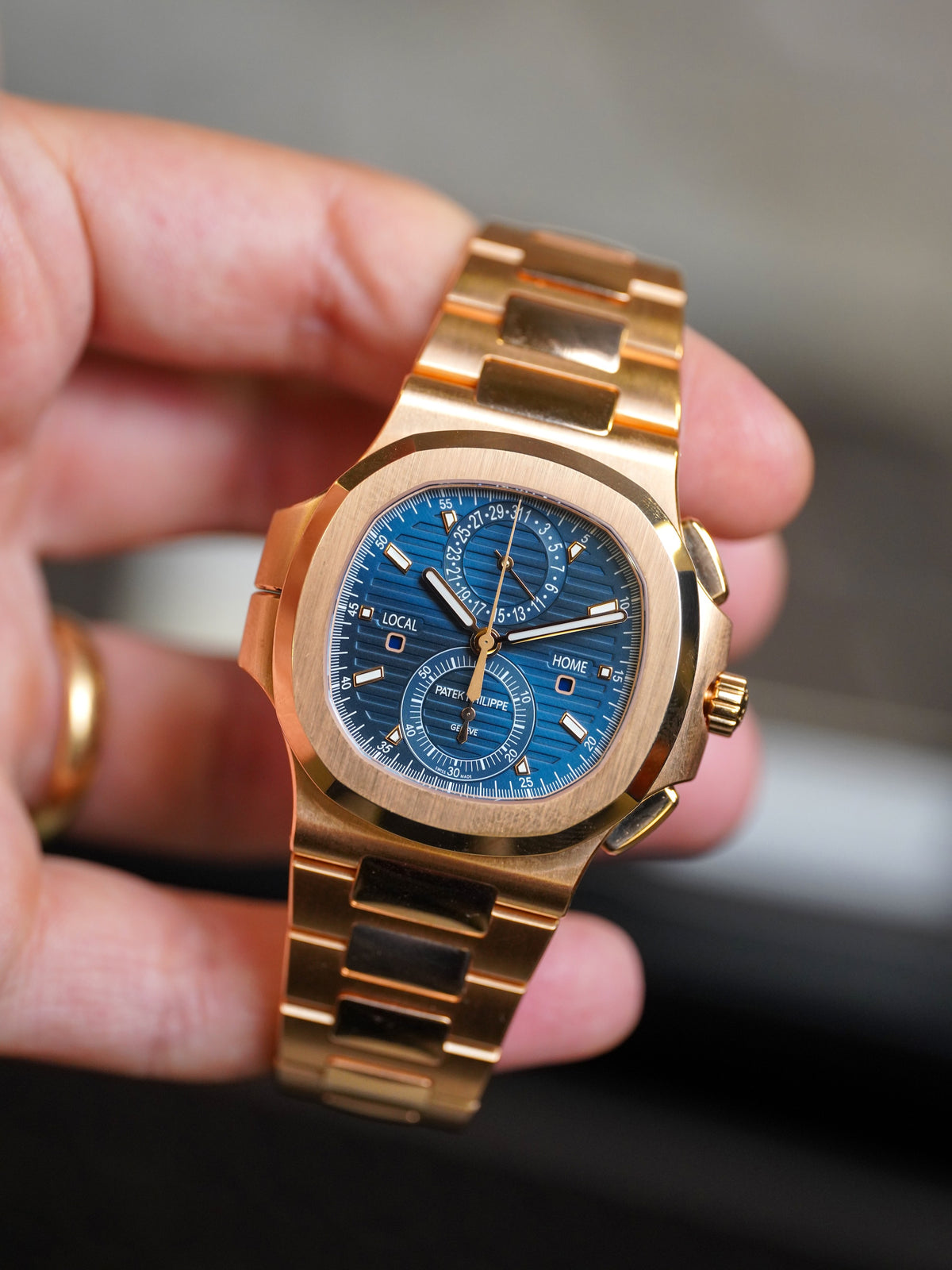 Patek Philippe Nautilus 5990/1R-001 Rose Gold Blue Dial Full Set 2021 — 8