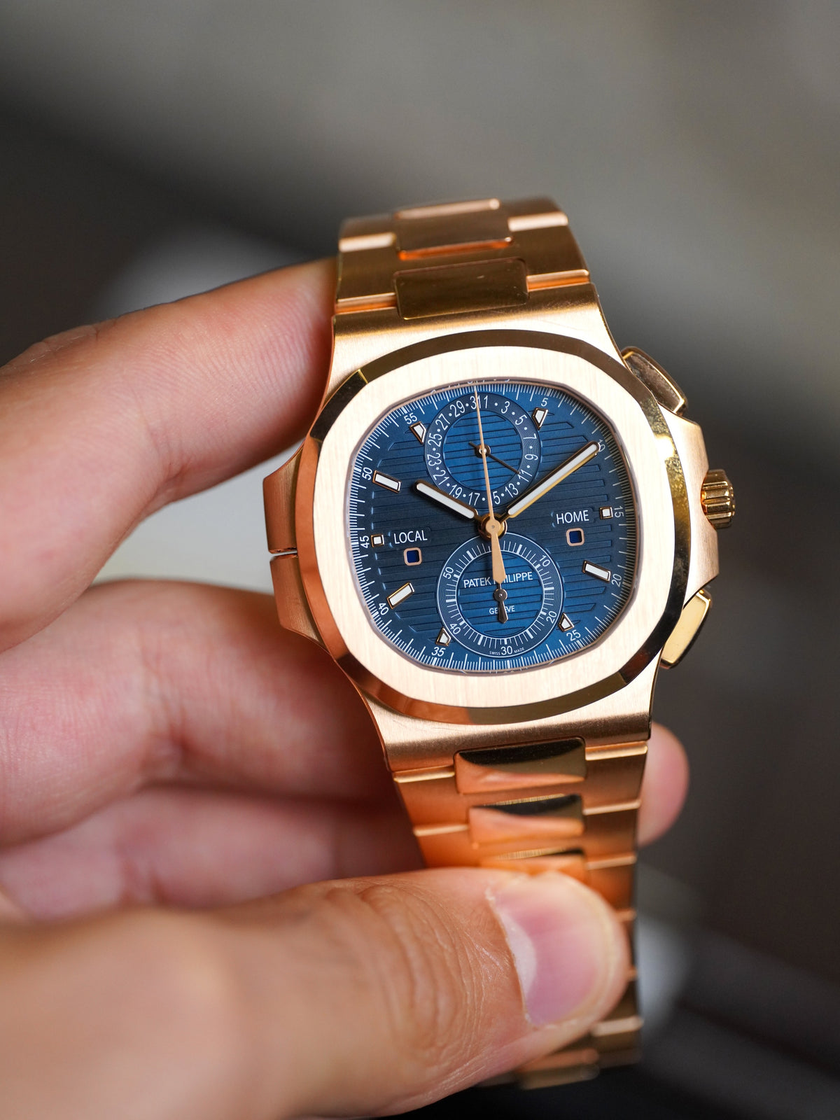 Patek Philippe Nautilus 5990/1R-001 Rose Gold Blue Dial Full Set 2021 — 12