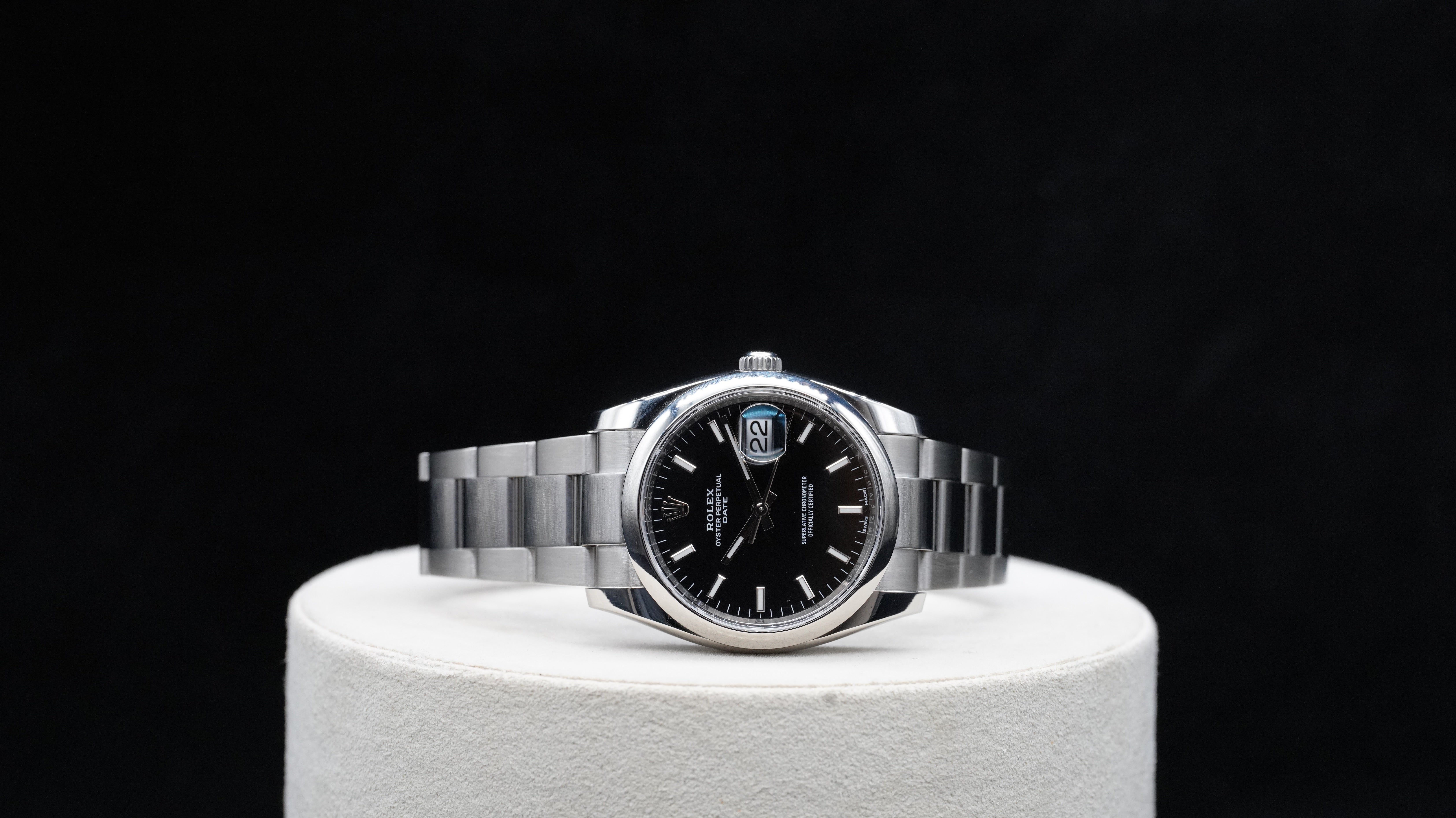 Rolex Oyster Perpetual Date – Reference 115200 Black Dial