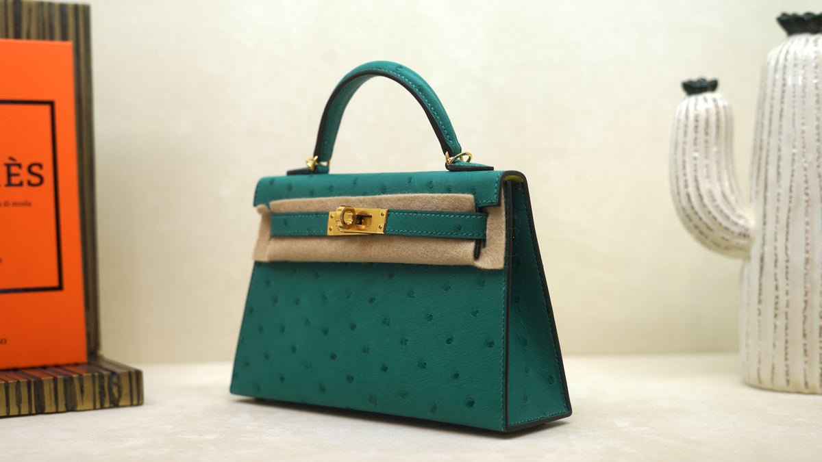 Hermès Kelly 20 Mini Ostrich — 9