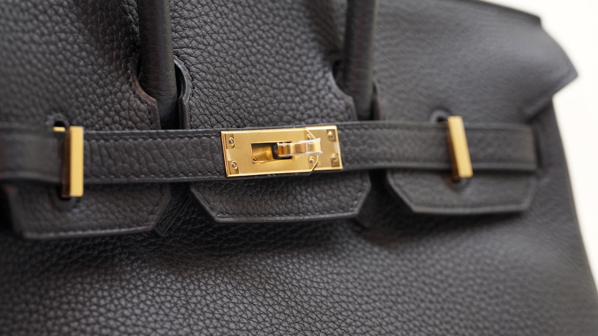Hermès Birkin 25 noir togo gold — 4