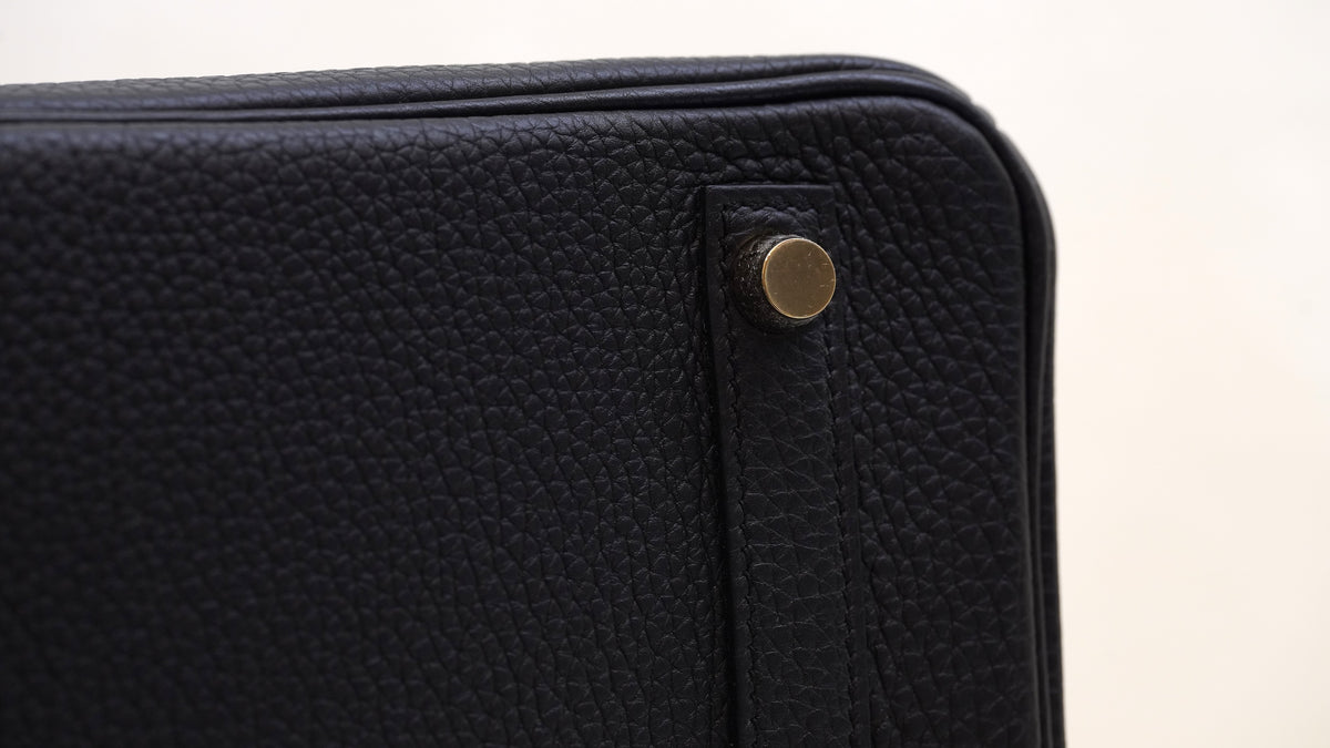 Hermès Birkin 25 noir togo gold — 6