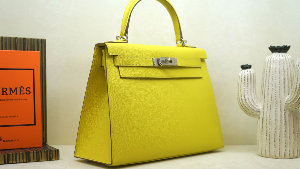 Hermès Kelly 28 Lime Gold Epson — 2