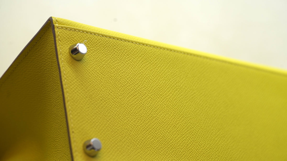 Hermès Kelly 28 Lime Gold Epson — 10