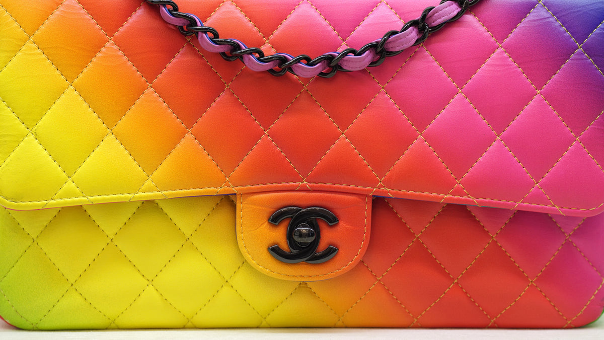 Chanel 23C Rainbow Medium Classic Flap Bag – Black Hardware — 2
