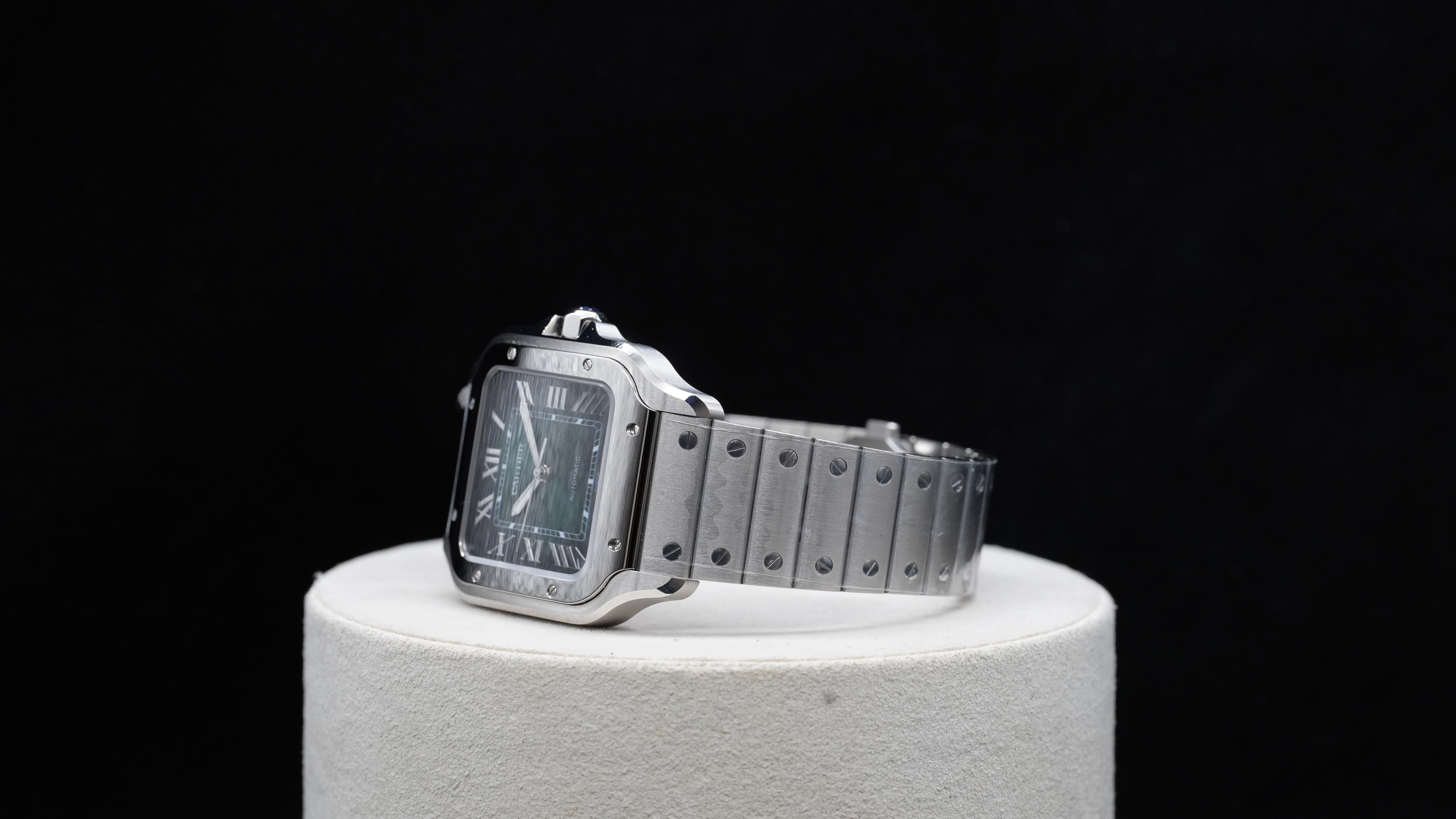 Cartier Santos de Cartier Large – Green Dial, Ref. WSSA0062 (2025)