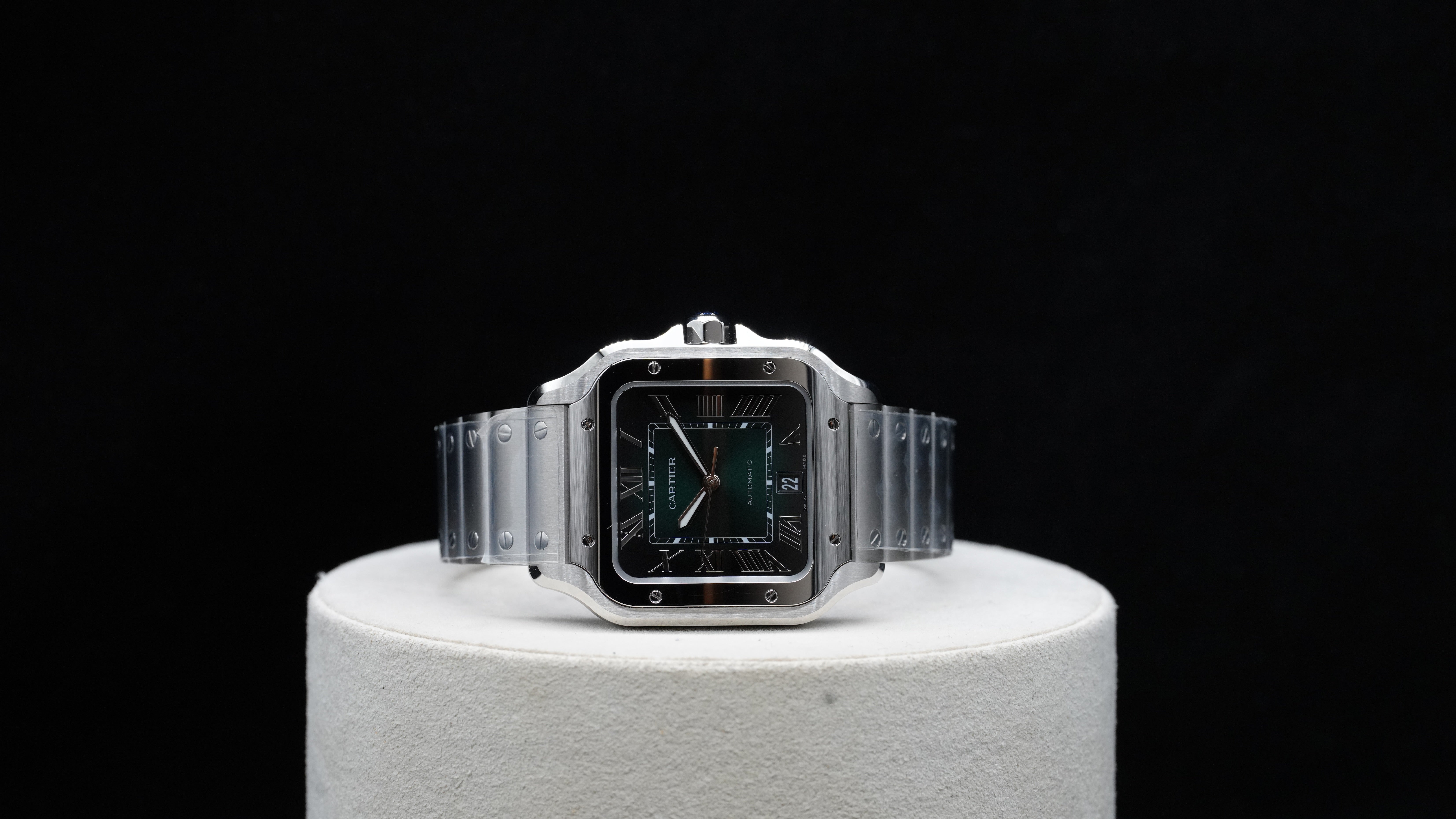 Cartier Santos de Cartier Large – Green Dial, Ref. WSSA0062 (2025)