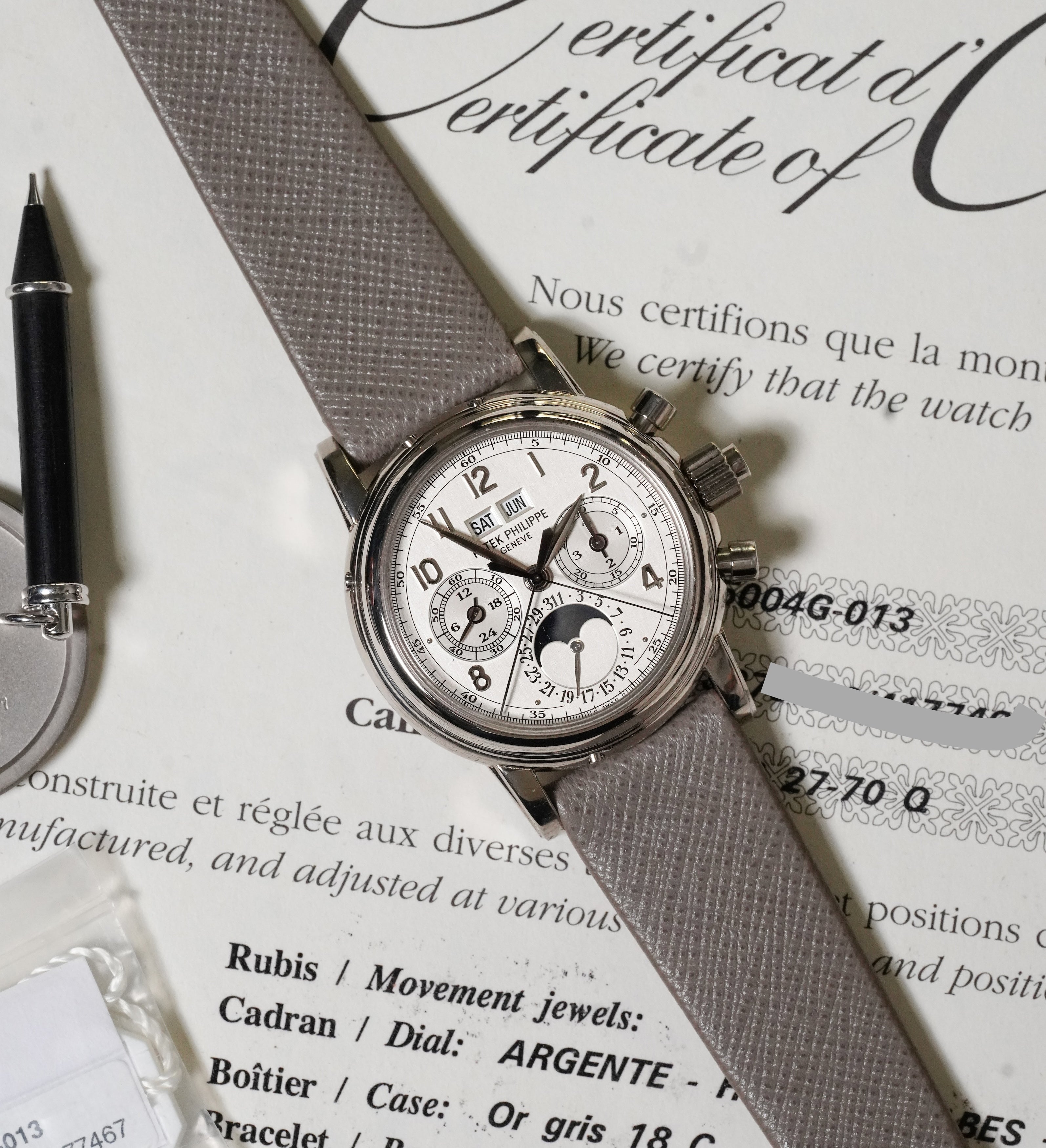 Patek Philippe Perpetual Calendar Split-Seconds Chronograph – Ref. 5004G-013 (2009)