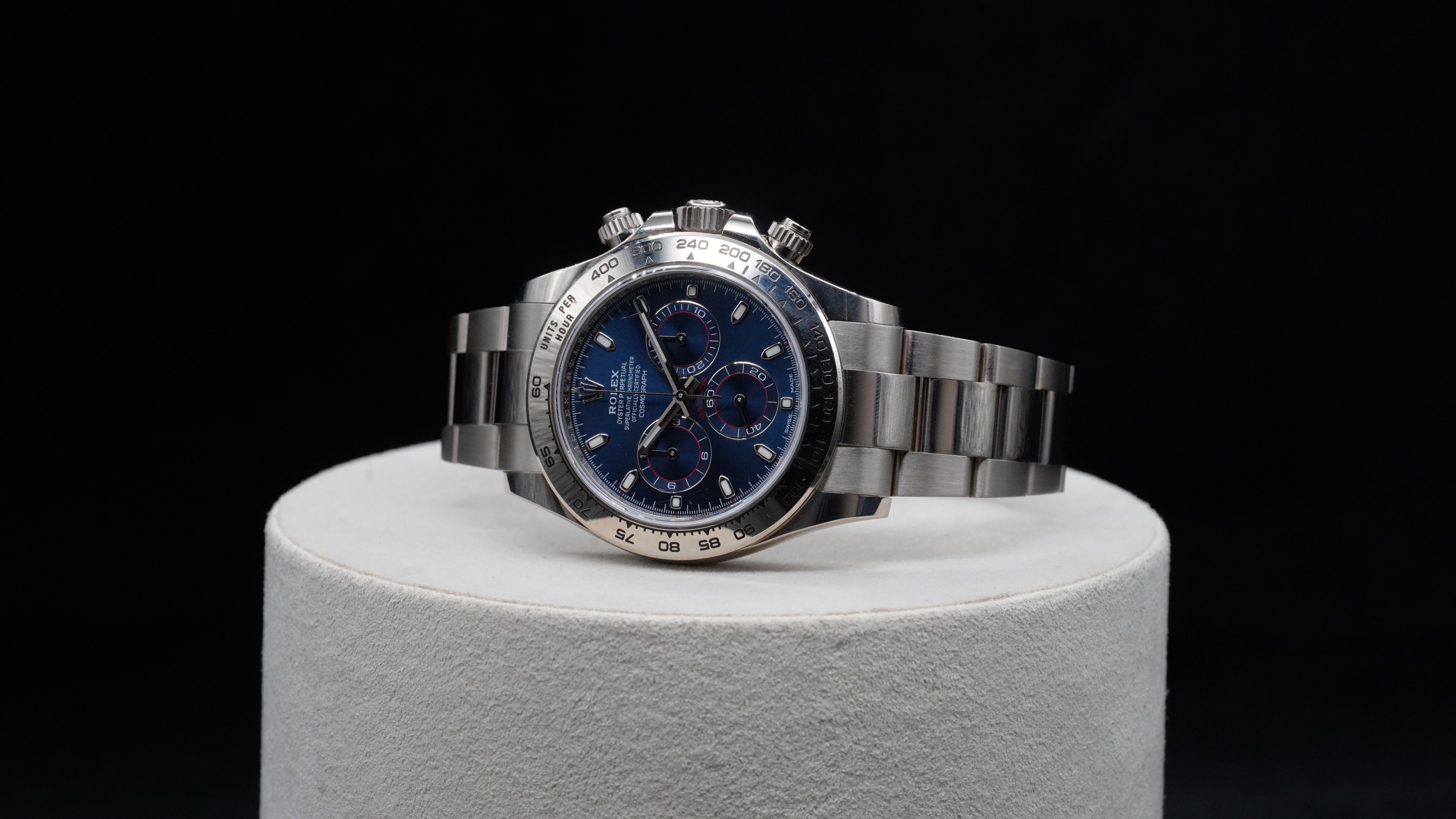 Rolex Daytona White Gold “Blue Racing” – Reference 116509 (2022)