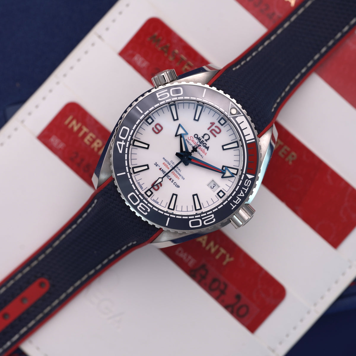 Omega Seamaster Planet Ocean – 36th America’s Cup – Ref. 215.32.43.21.04.001 (2020) — 2