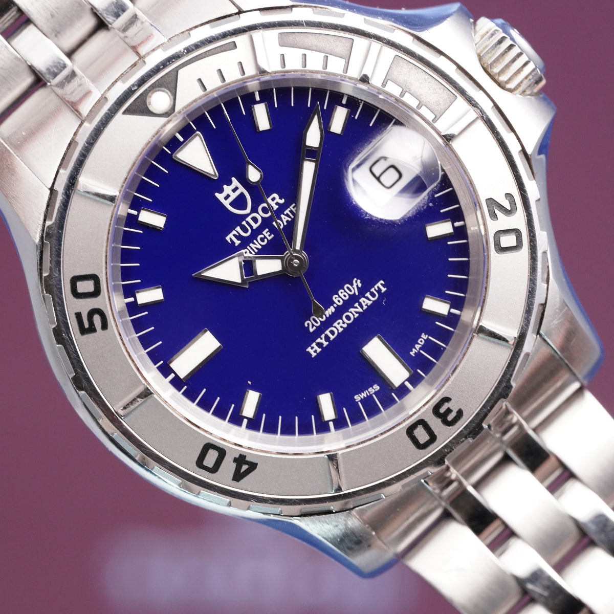 Tudor Prince Date Hydronaut – Ref. 89190 – Blue Dial (2000) — 3