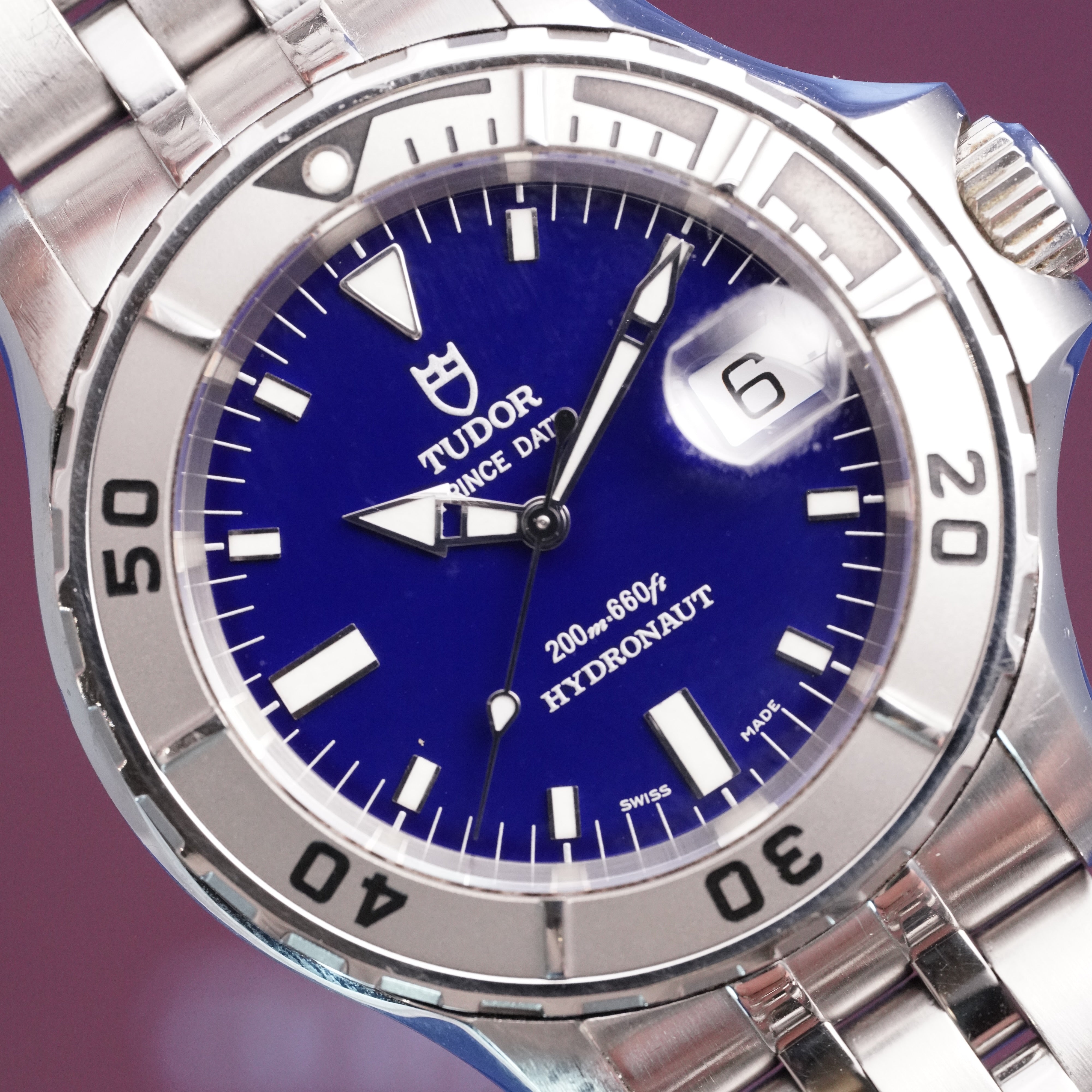 Tudor Prince Date Hydronaut – Ref. 89190 – Blue Dial (2000)