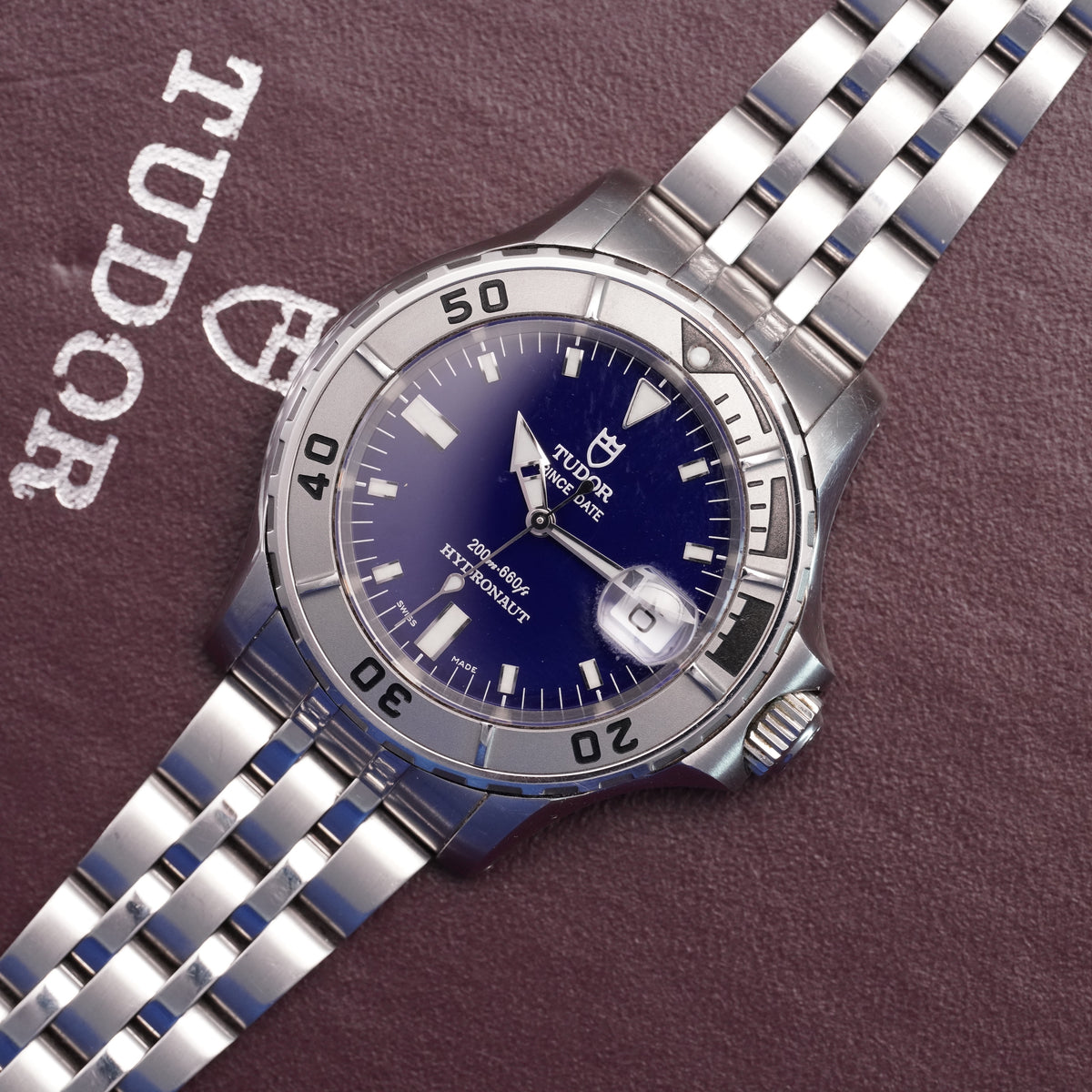 Tudor Prince Date Hydronaut – Ref. 89190 – Blue Dial (2000) — 8