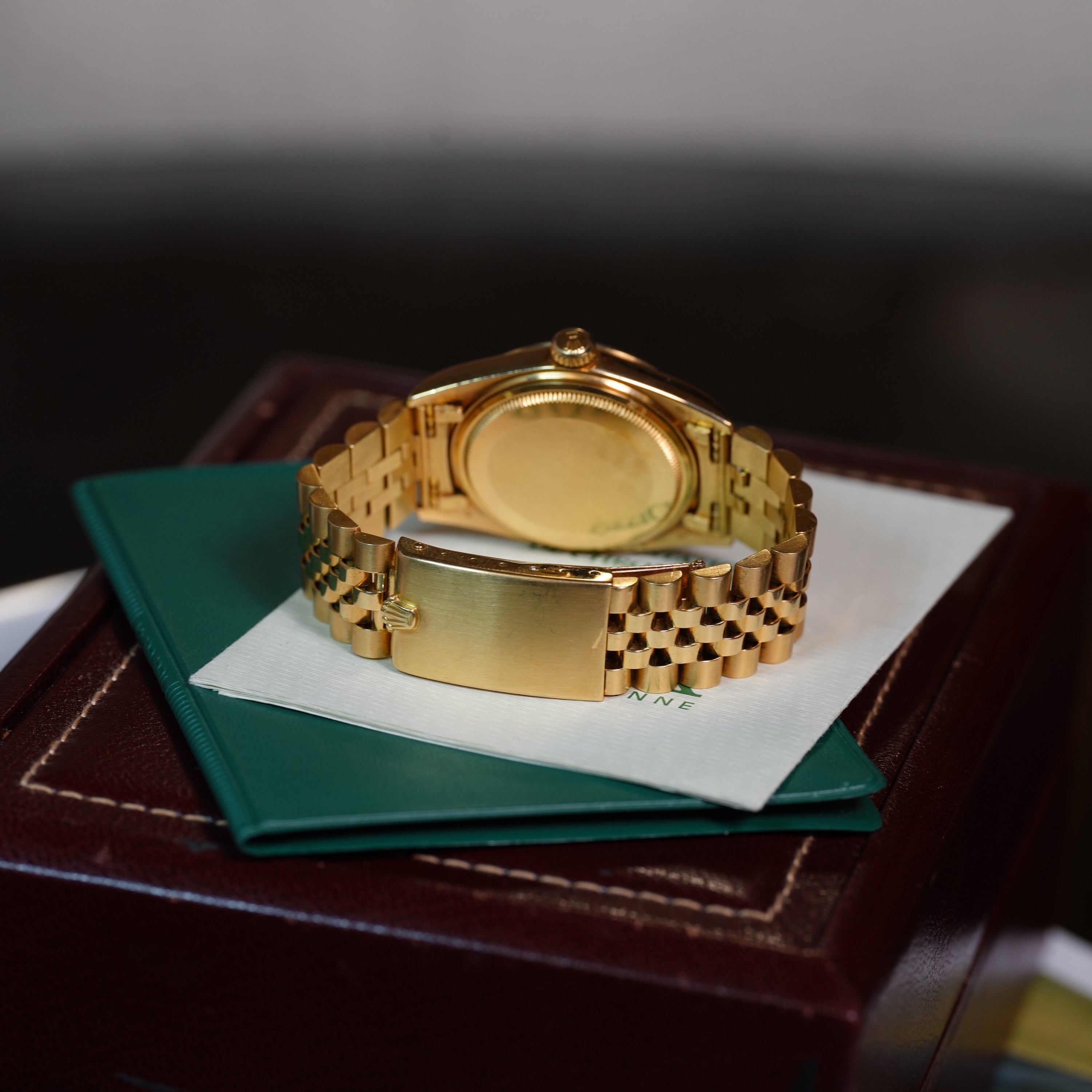 Rolex Datejust – Ref. 1601 – Yellow Gold with Malachite Dial