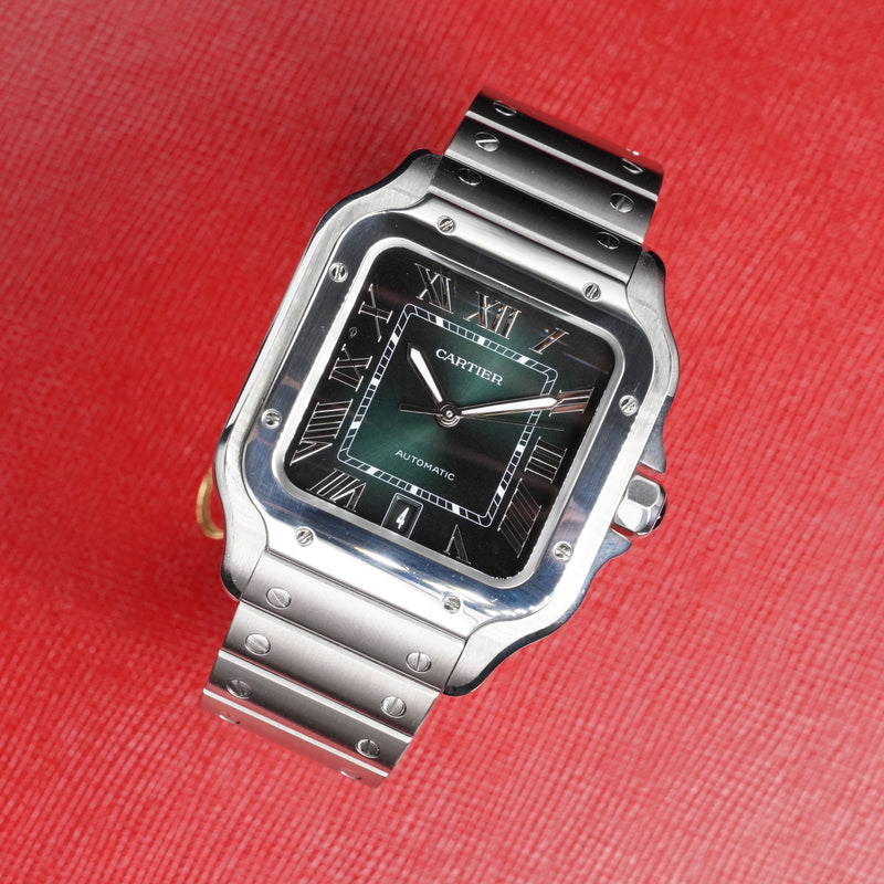 Cartier Santos Large Green Dial – Ref. WSSA0062