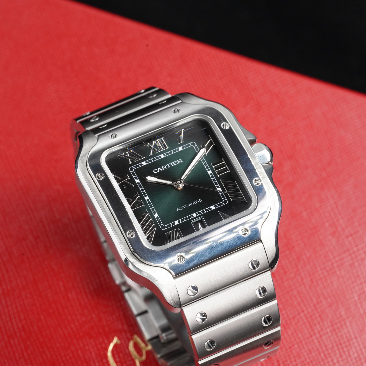 Cartier Santos Large Green Dial – Ref. WSSA0062 — 2