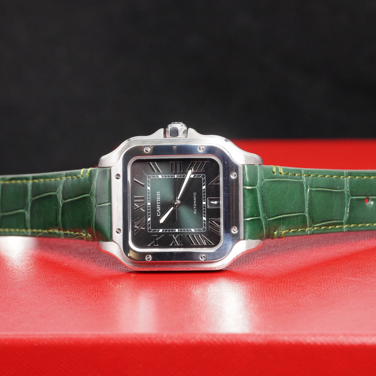 Cartier Santos Large Green Dial – Ref. WSSA0062 — 8