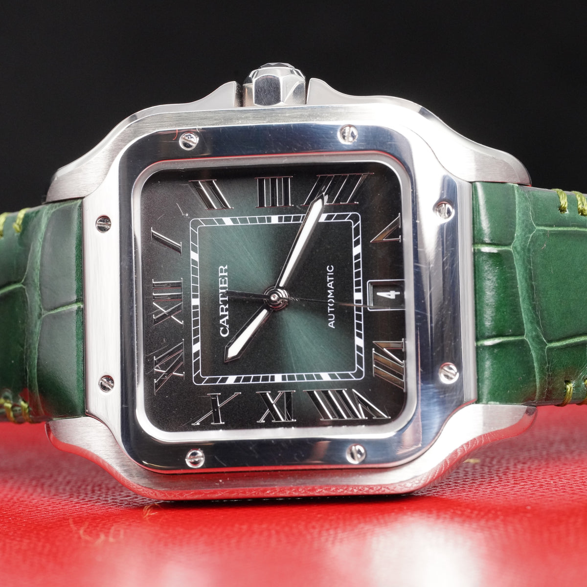 Cartier Santos Large Green Dial – Ref. WSSA0062 — 9