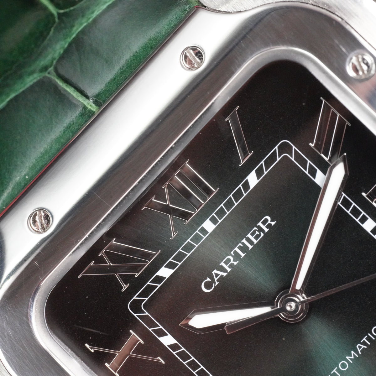 Cartier Santos Large Green Dial – Ref. WSSA0062 — 11
