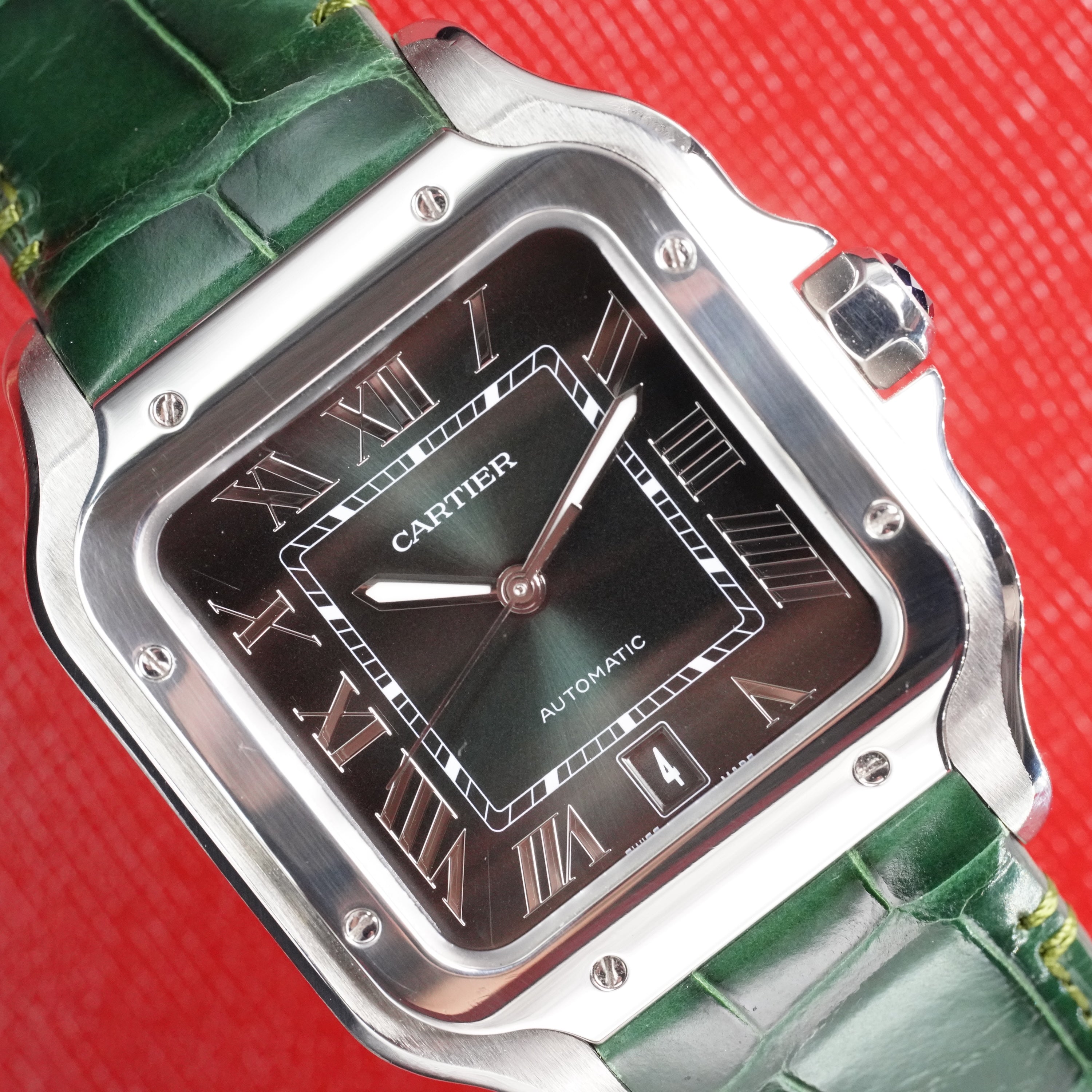 Cartier Santos Large Green Dial – Ref. WSSA0062