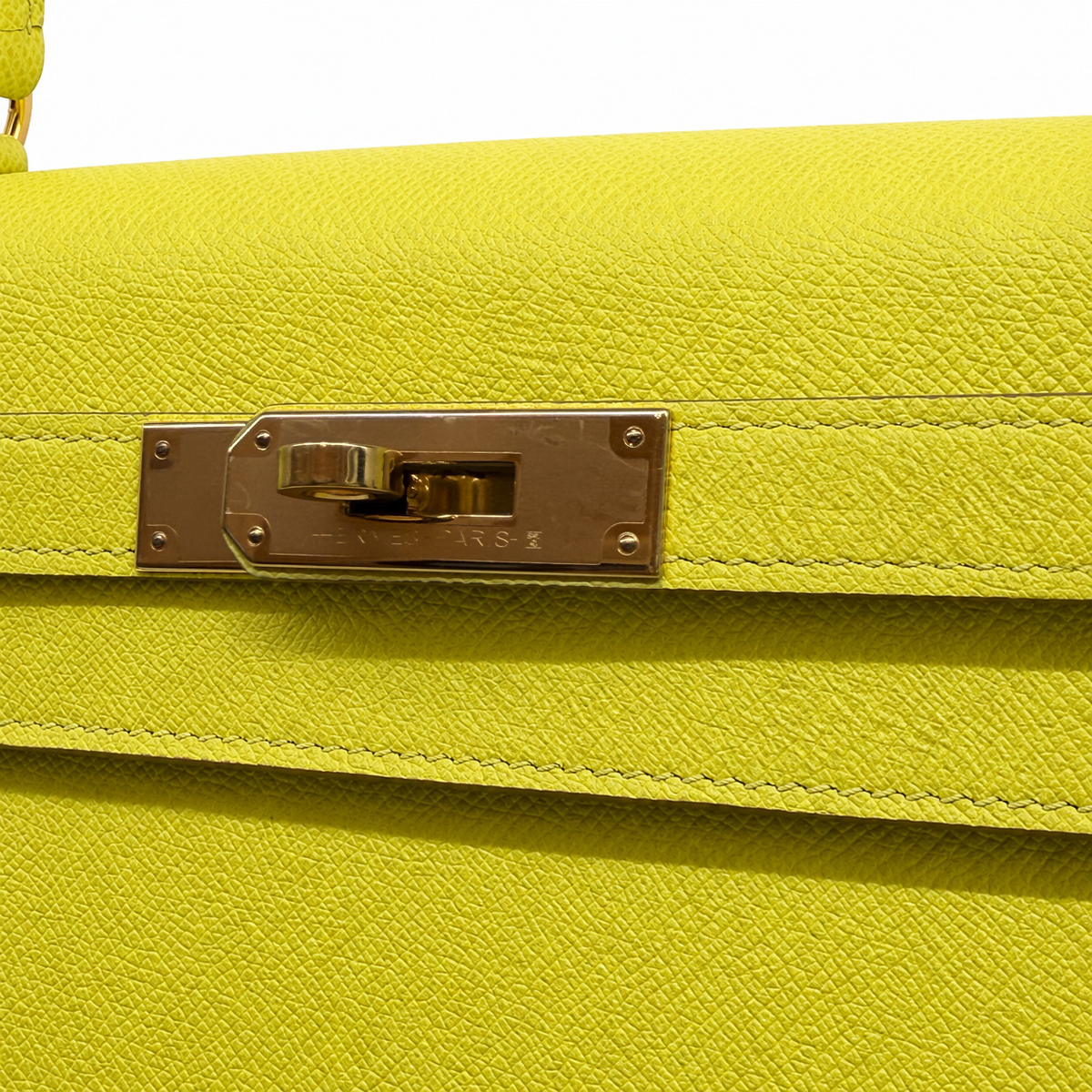 KELLY 28 EPSOM LIME GOLD — 2