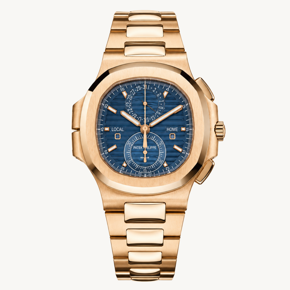 Patek Philippe Nautilus 5990/1R-001 Rose Gold Blue Dial Full Set 2021 — 1