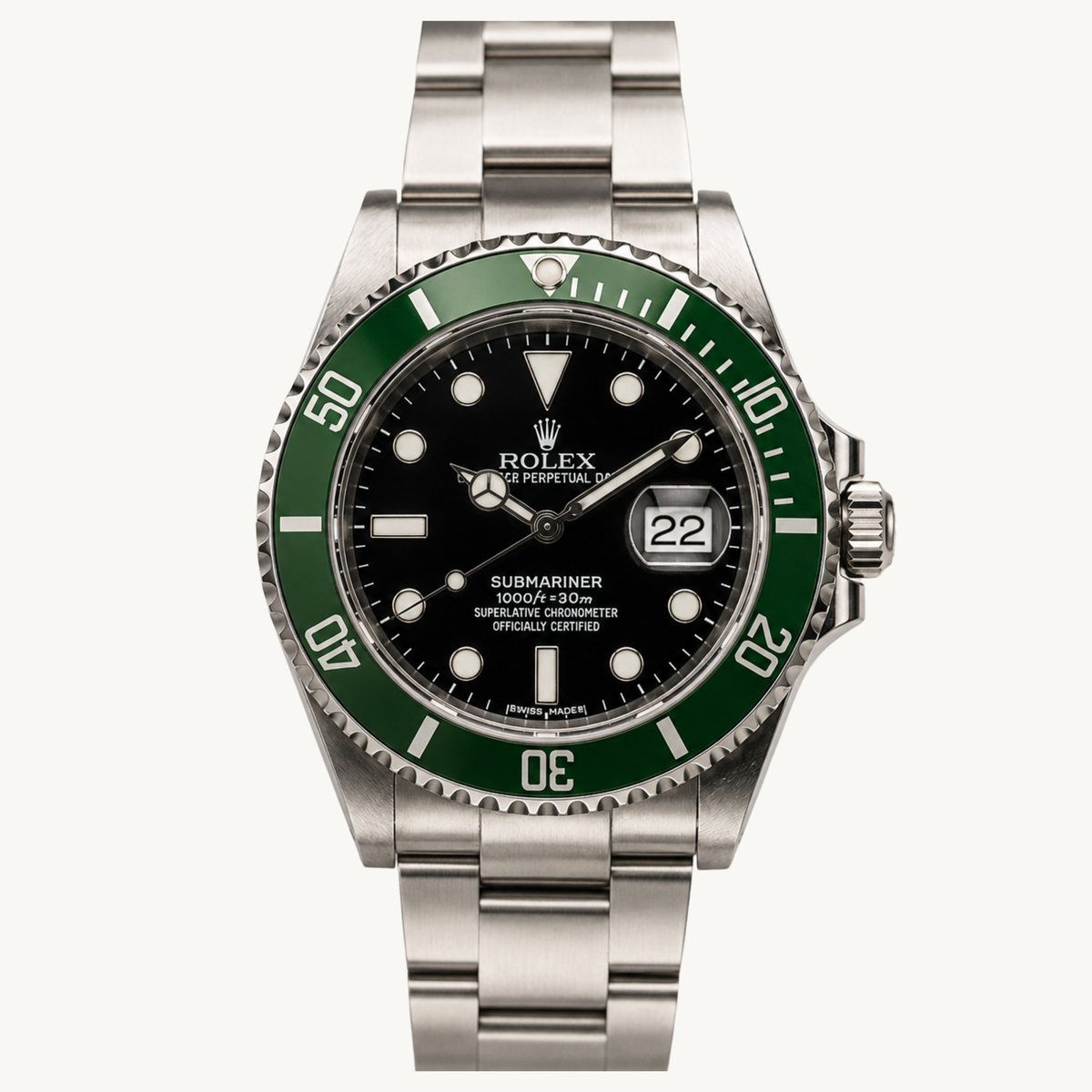 Rolex Submariner “Kermit” – Ref. 16610LV (2005) — 1