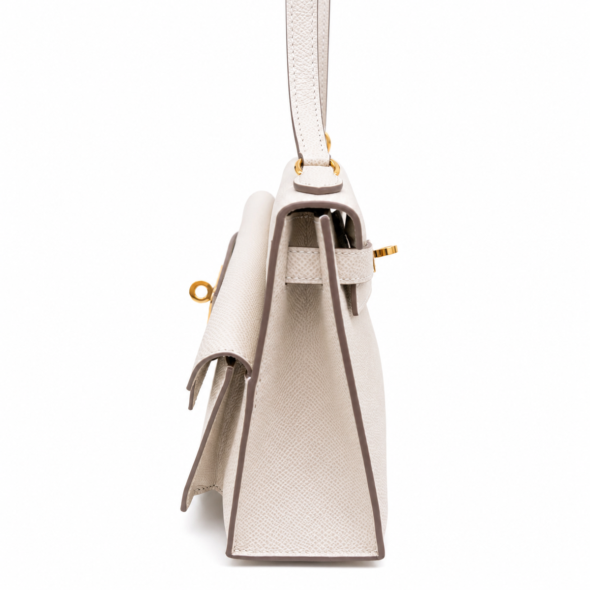 Hermès Kelly 20 Desordre Sellier Craie — Epsom, Oro, 2023 — 3