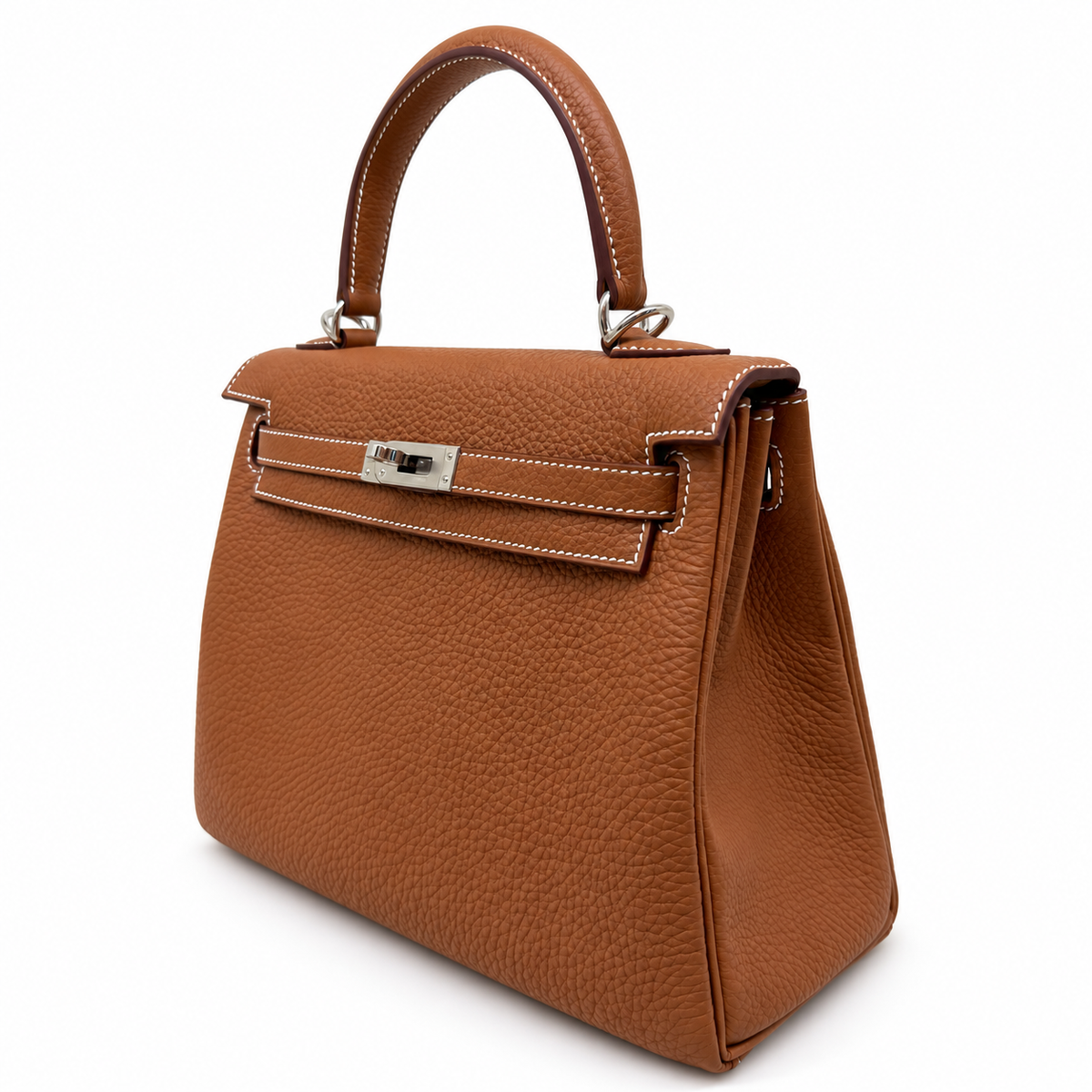 Kelly 25 Retourné - Gold Togo PHW — 4