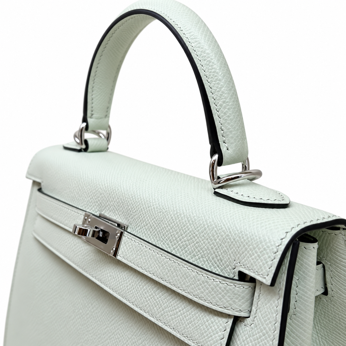 Hermès Kelly 20 Desordre Sellier Craie — Epsom, Gold, 2023 — 7